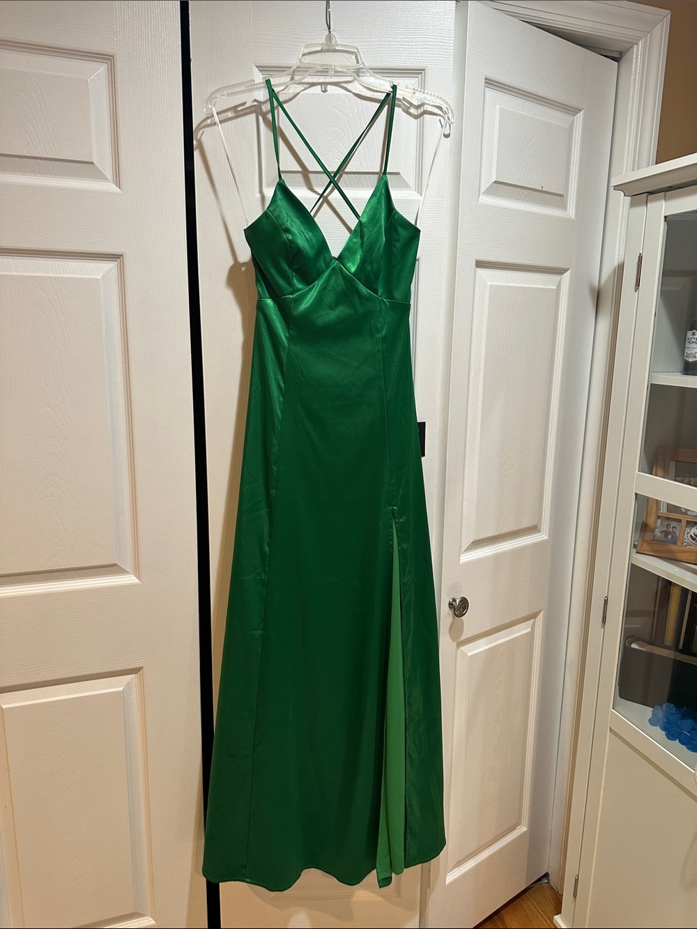 NWT long green gown